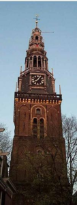 Boomklok in Oude kerk in Amsterdam 1325 - Hannekes Boom...sinds 1662